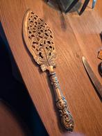 Antieke verzilverde taartschep – Jugendstil – ca. 1900, Antiek en Kunst, Antiek | Bestek, Ophalen of Verzenden