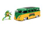 Turtles Leonardo + Volkswagen bus modelauto 1:24, Nieuw, Jada, Ophalen of Verzenden, Auto