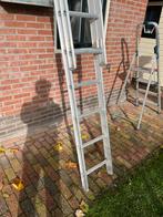 Tweedelige ladder - Excelsior 2x12, Doe-het-zelf en Verbouw, Ophalen, Gebruikt, Ladder, Opvouwbaar of Inschuifbaar