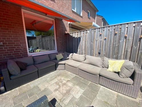 Loungeset 6 delig inclusief kussens (gebruikt), Tuin en Terras, Tuinsets en Loungesets, Gebruikt, Ophalen
