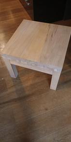 Massief Beuken Bijzettafel - 59x59cm, Ophalen, 50 tot 100 cm, Vierkant, 50 tot 100 cm