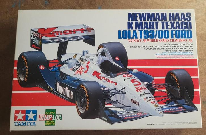 Tamiya Newman Haas Lola T93/00 Ford Model, Hobby en Vrije tijd, Modelbouw | Auto's en Voertuigen, Zo goed als nieuw, Auto, 1:32 tot 1:50