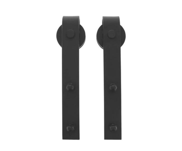 INTERSTEEL Hangrollen Basic 290 mm mat zwart, 2 x 2 stuks, Doe-het-zelf en Verbouw, Hang- en Sluitwerk, Nieuw, Ophalen of Verzenden