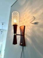 Midcentury wandlamp, vintage design Deense lamp, Ophalen