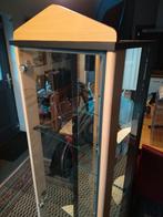 Mooie Vitrinekast met spiegelwand - 185x42x35 cm, Huis en Inrichting, Kasten | Vitrinekasten, Ophalen, Minder dan 50 cm, Met deur(en)