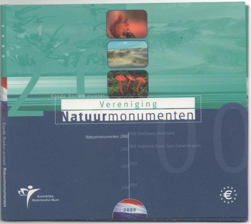 Goede doelen jaarset 2000 Nederland Natuurmonumenten, Postzegels en Munten, Munten | Europa | Euromunten, Setje, Overige waardes