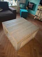 Steigerhouten Salontafel, Huis en Inrichting, Tafels | Salontafels, Ophalen, Gebruikt, Vierkant, Landelijk