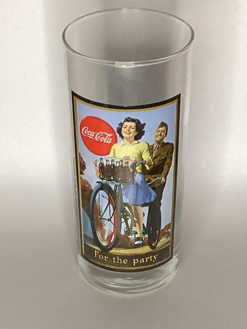 Coca-Cola glas (4), Verzamelen, Glas en Borrelglaasjes, Zo goed als nieuw, Frisdrankglas, Ophalen of Verzenden