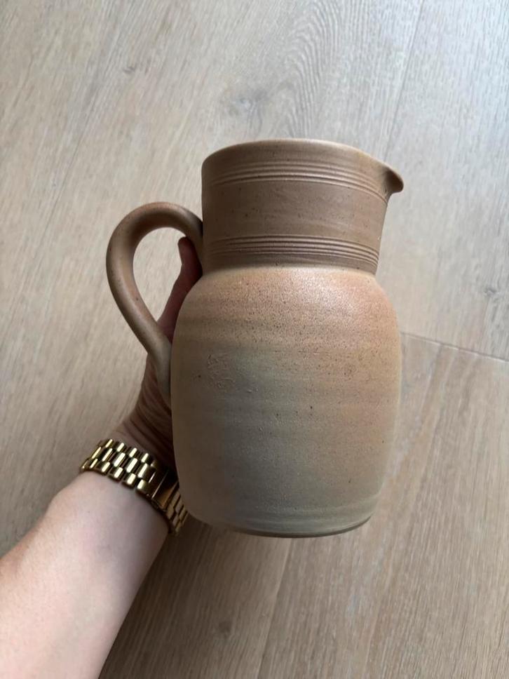 Vintage kan kruik karaf aardewerk Gres de Berry no.6 gemerkt, Antiek en Kunst, Antiek | Keramiek en Aardewerk, Ophalen of Verzenden