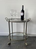 Serveerwagen Patina-glas, Ophalen of Verzenden, Gebruikt