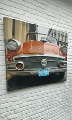 Canvasdoek. Buick in Cuba. 115 x 88 x 4 cm. Print. Spanraam., Ophalen, Nieuw, Print, 100 tot 125 cm