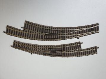 FLEISCHMANN H0 Profi-Rail 2 stuks meegebogen handwissels L+R beschikbaar voor biedingen