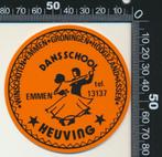 Sticker: Dansschool Heuving - Emmen (6), Verzamelen, Stickers, Ophalen of Verzenden, Zo goed als nieuw, Bedrijf of Vereniging