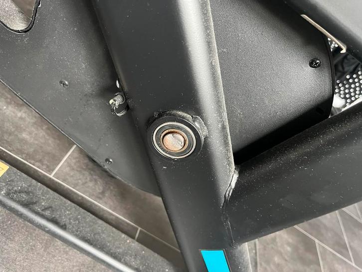 Spinningfiets - Defecte trapper - T.E.A.B, Sport en Fitness, Fitnessapparatuur, Gebruikt, Spinningfiets, Benen, Metaal, Ophalen