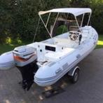 RIB CARIBE DE LUXE  .  MARINER / MERCURY   90PK  VIERTAKT, Gebruikt, 70 tot 120 pk, Benzine, Overige materialen