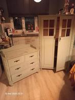 Leuke brocante commode en kledingkast, Ophalen, Gebruikt, 50 tot 70 cm, 100 cm of meer