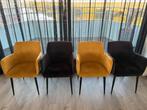 2x leuke kuip stoelen - stof Geel, Ophalen, Gebruikt, Overige kleuren, Vier