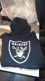 Raiders Zwarte Hoodie - Maat M, Ophalen of Verzenden, Gedragen, Maat 48/50 (M), Zwart