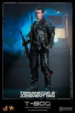 Hot Toys Terminator 2 DX13 T-800 Battle Damaged, Ophalen of Verzenden, Zo goed als nieuw, Film, Actiefiguur of Pop