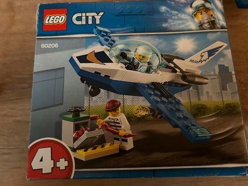 Lego city 60206 politie vliegtuig met doos en boekje, Kinderen en Baby's, Speelgoed | Duplo en Lego, Zo goed als nieuw, Ophalen of Verzenden
