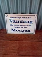 Mooi gaaf emaille bord., Ophalen of Verzenden, Zo goed als nieuw, Reclamebord