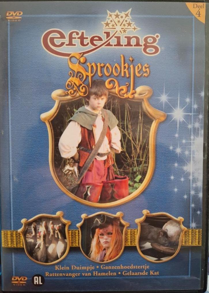 Efteling sprookjes deel 4 in rechterbovenhoek dvd, Cd's en Dvd's, Dvd's | Kinderen en Jeugd, Alle leeftijden, Ophalen of Verzenden