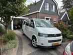 Volkswagen Transporter T5.1 dubbele cabine l2 2014 180pk, Auto's, Euro 5, Zwart, 4 cilinders, 1905 kg