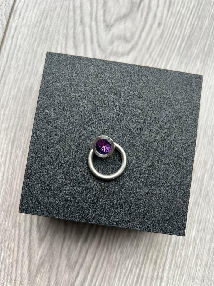 Swivel by Pur Blumentopf/nr 10 ring - Zo goed als nieuw, Sieraden, Tassen en Uiterlijk, Armbanden, Zo goed als nieuw, Staal, Paars