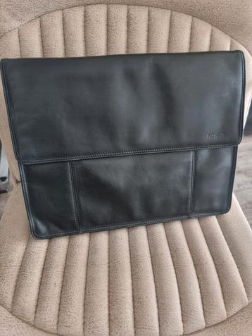 NIEUW PICARD aktetas laptoptas 100% leer zwart beschikbaar voor biedingen