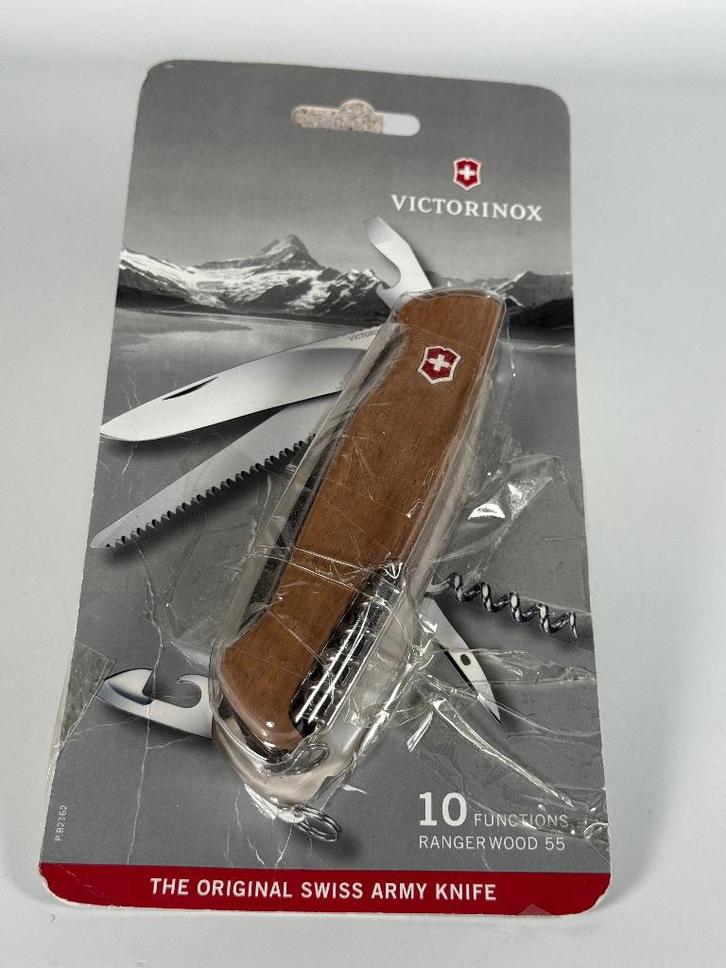 Victorinox RangerWood 55 Swiss Army Knife – Brown – 130 mm, Caravans en Kamperen, Kampeergereedschap, Zo goed als nieuw, Verzenden