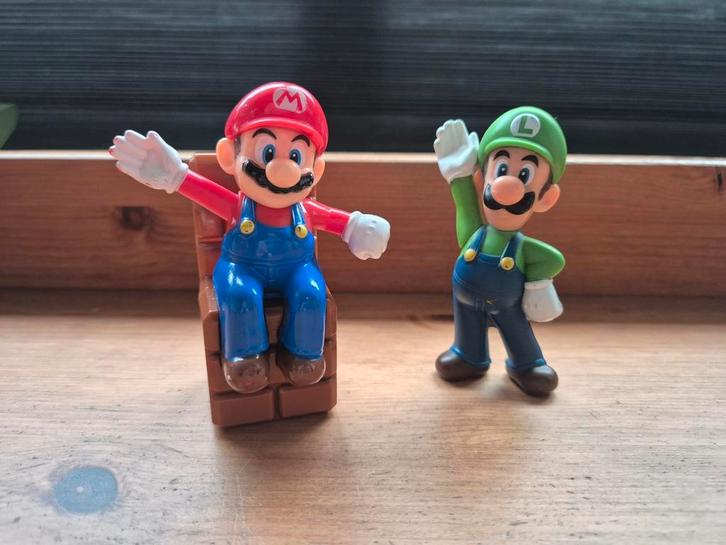Mario en Luigi poppetjes Mcdonalds, Verzamelen, Poppetjes en Figuurtjes, Ophalen of Verzenden
