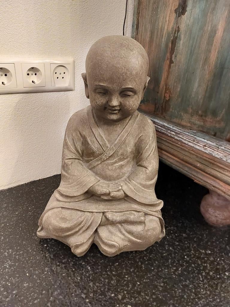 Boeddha Monnik Beeld, Huis en Inrichting, Woonaccessoires | Boeddhabeelden, Ophalen, Zo goed als nieuw