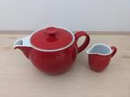Dibbern Solid Color Theepot en melkkannetje - rood, Huis en Inrichting, Keuken | Servies, Overige typen, Ophalen of Verzenden