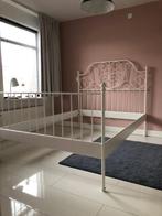 Leivrik bed 140 x 200, Huis en Inrichting, Gebruikt, 140 cm, Metaal, Wit