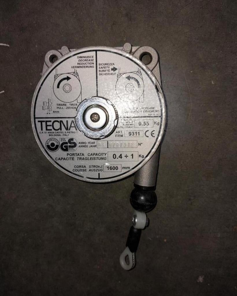 Tecna Gereedschapsbalancer 9311 - 0.4-1kg, Ophalen