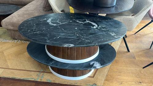 Salontafel echt marmer 130x70 mango hout 60% korting, Huis en Inrichting, Tafels | Salontafels, Nieuw, Minder dan 50 cm, 50 tot 100 cm