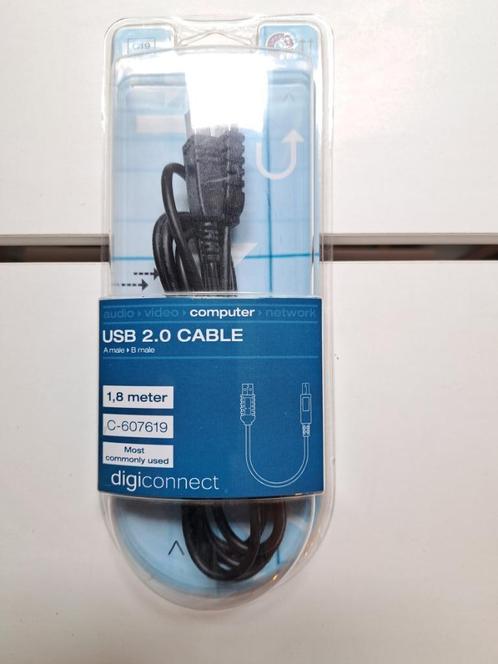 Te koop : nieuwe USB 2.0 kabel voor de computer, Computers en Software, Printerbenodigdheden, Nieuw, Printerkabel, Ophalen of Verzenden