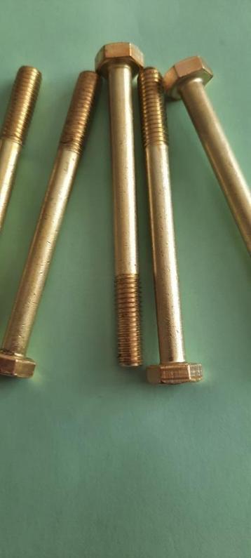 10-25 st Messing 6kant TAPBOUT m6 X65/20 jacht boot kotter beschikbaar voor biedingen