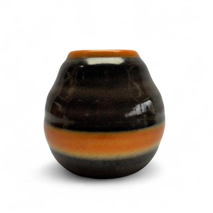 Potterie Kennemerland Velzen platelen vaas, Antiek en Kunst, Antiek | Vazen, Ophalen of Verzenden