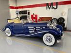 Mercedes Benz 500K Specialroadster 1936 1:18 Maisto Blauw MJ, Hobby en Vrije tijd, Modelauto's | 1:18, Ophalen of Verzenden, Zo goed als nieuw
