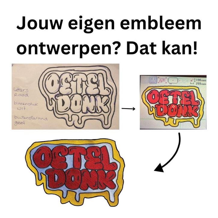 Eigen Carnvalsembleem, Kleding | Dames, Carnavalskleding en Feestkleding, Nieuw, Accessoires, Carnaval, Ophalen of Verzenden