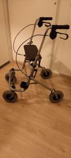 Rollator metalen met grote wielen, hoogte verstelbaar., Diversen, Rollators, Ophalen, Gebruikt