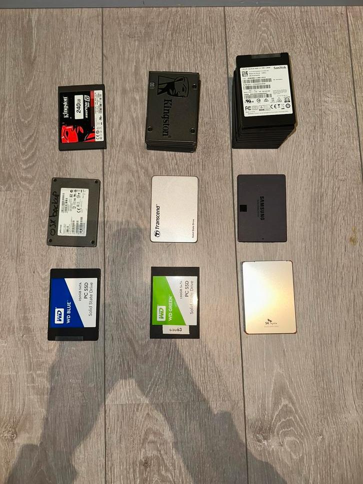 Verschillende solid state drives (120GB en 250GB), Computers en Software, Harde schijven, Gebruikt, Desktop, Intern, SSD, SATA