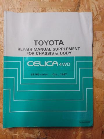 Dik garage werkplaatsboek Toyota Celica 4WD ST165 series beschikbaar voor biedingen