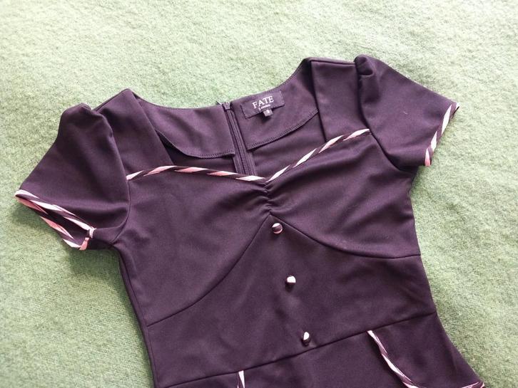 superleuke fifies 50s vintage wiggle dress zwart mt SM fate, Kleding | Dames, Jurken, Zo goed als nieuw, Maat 38/40 (M), Zwart