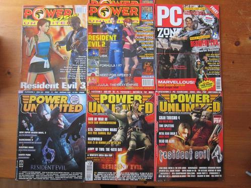 6x Power Unlimited PC Zone - Resident Evil Star Wars Mario, Boeken, Tijdschriften en Kranten, Muziek, Film of Tv, Ophalen of Verzenden
