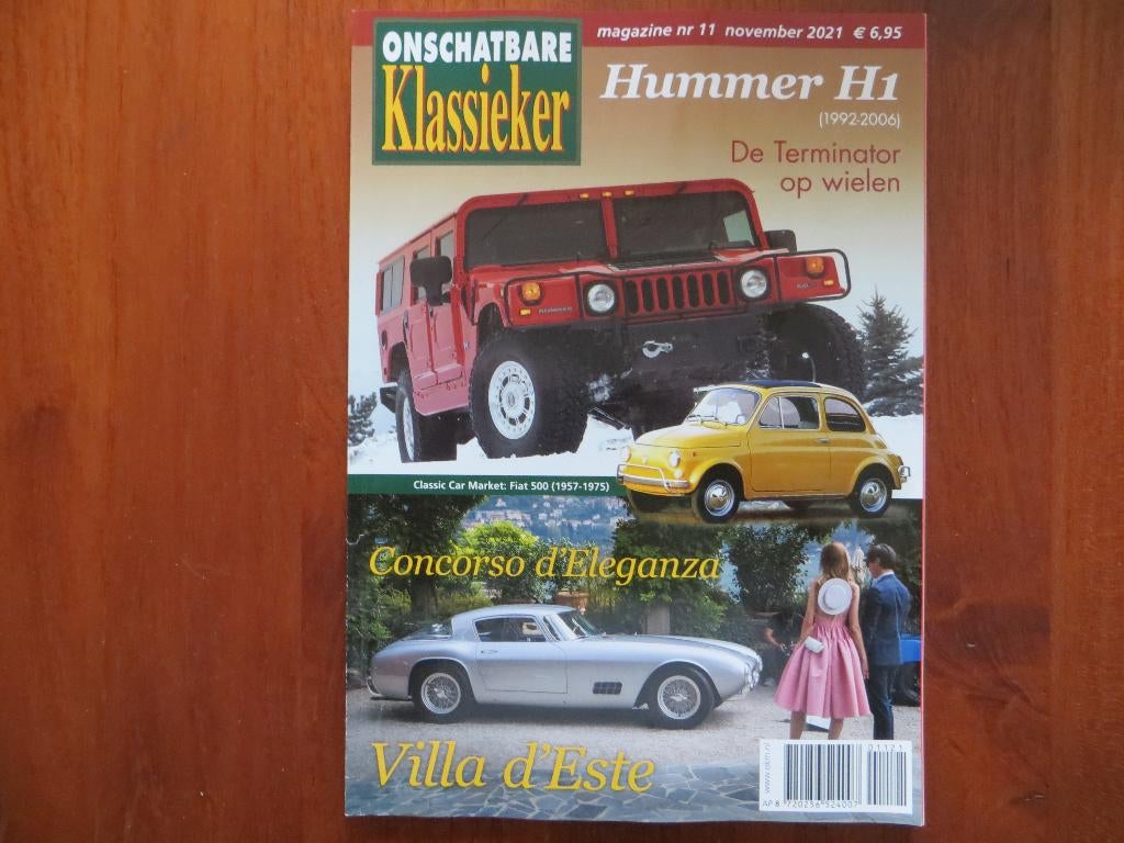 Onschatbare Klassieker 11 2021 Hummer H1, Fiat 500 (1957-75), Ophalen of Verzenden, Nieuw, Overige merken