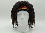Rasta Pruik Muts Beanie Dreadlocks Haar Haren Mannen, Verzenden, Nieuw, Pruik of Haarverlenging