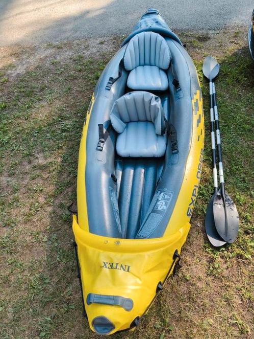 Kano kajak exployer K2, Watersport en Boten, Kano's, Zo goed als nieuw, Overige typen, Twee personen, Opblaasbaar, Met peddels