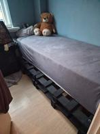 Pallet bed met NASA traagschuim matras, Huis en Inrichting, Ophalen, Gebruikt, 90 cm, Eenpersoons